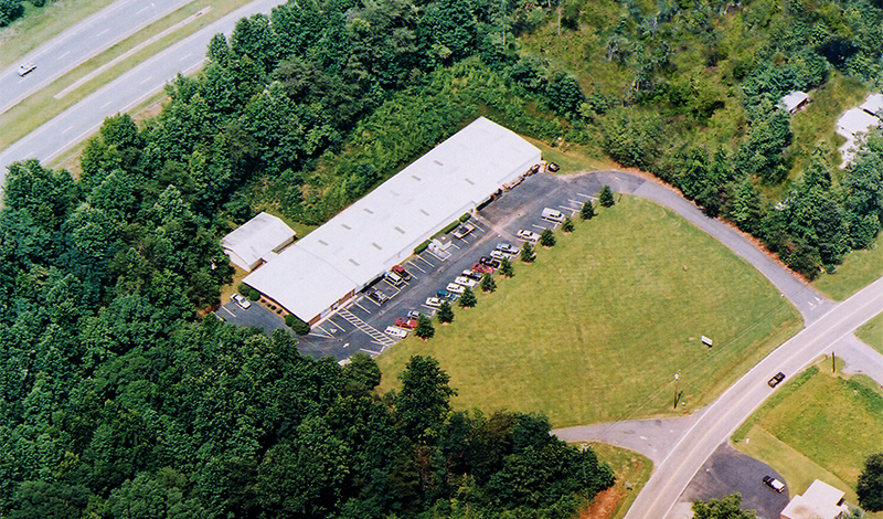 Aerial view of Condar Company's factory