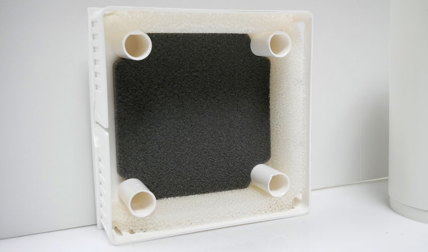 close-up of Condar's passive air ventilator filter
