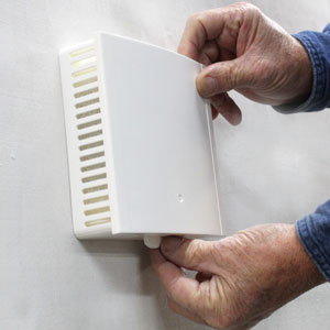 Passive ventilator knob should be pulled forward to permit air flow