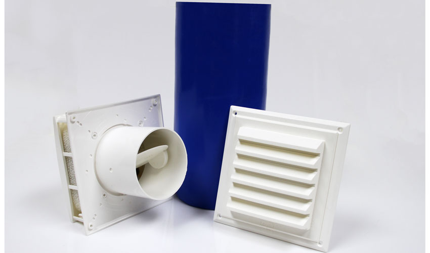 Condar noise insulated air supply ventilator dissassembled